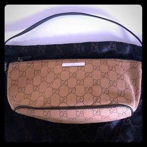 Gucci Vintage gg monogram logo pouch